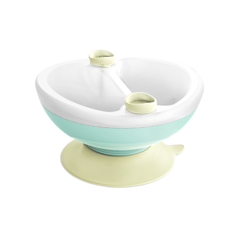 Kids Insulated Feeding Bowl - 250ml Thermal Warming Bowl with Spoon for Babies & Toddlers, BPA-Free (Mist Green, Coral Pink)