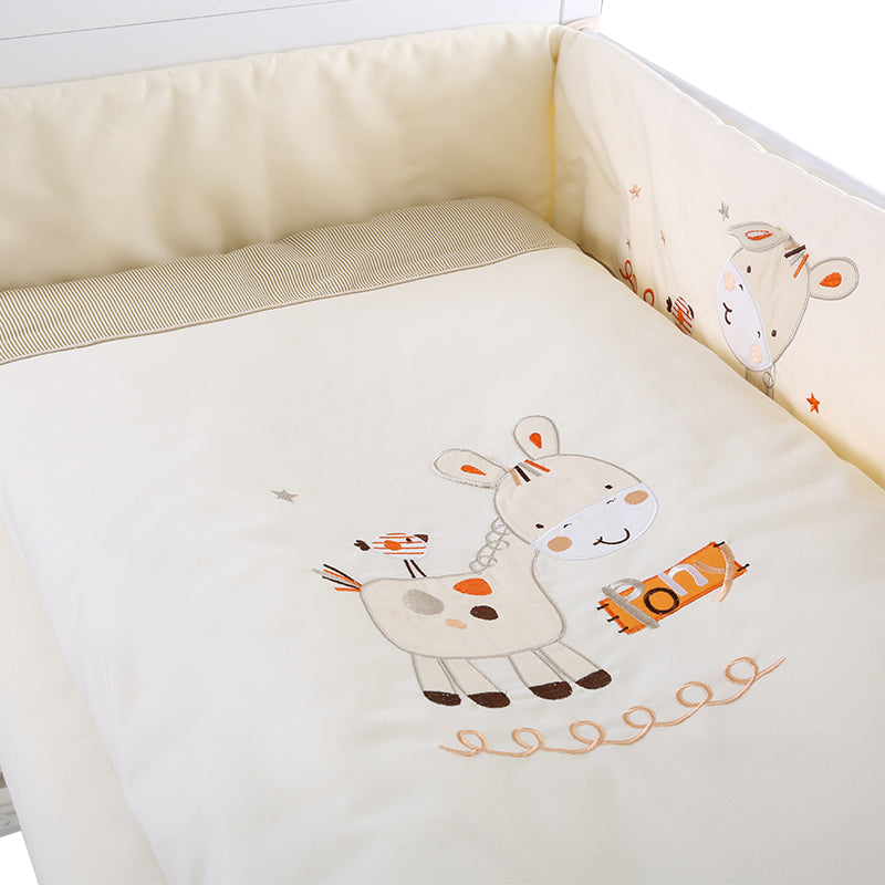 Yarra Farm 7-Piece Baby Bedding Set | 100% Cotton Crib Set with Bumper, Quilt & Pillow | for Boys & Girls 0-3 Years