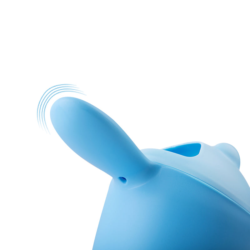 Baby Shampoo Rinse Cup - Bear-Shaped Bath Wash Cup for Toddlers & Kids, BPA-Free (Blue, Pink, Green)