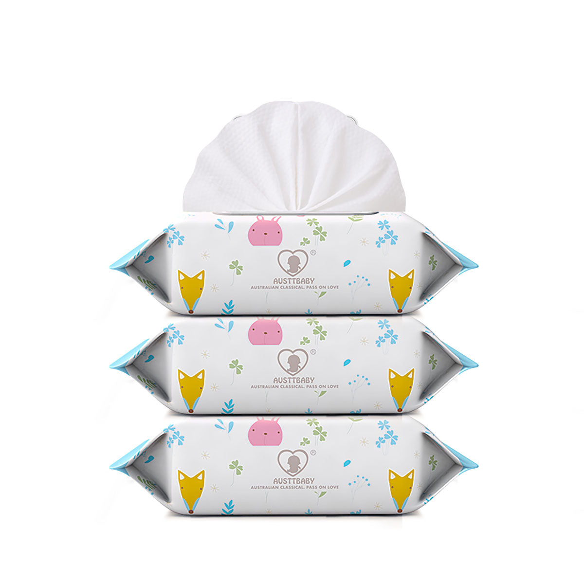 Austtbaby Baby Wipes 80 Wipes 24 Packs | 99.9% Pure Water | Unscented & Hypoallergenic for Newborn Sensitive Skin